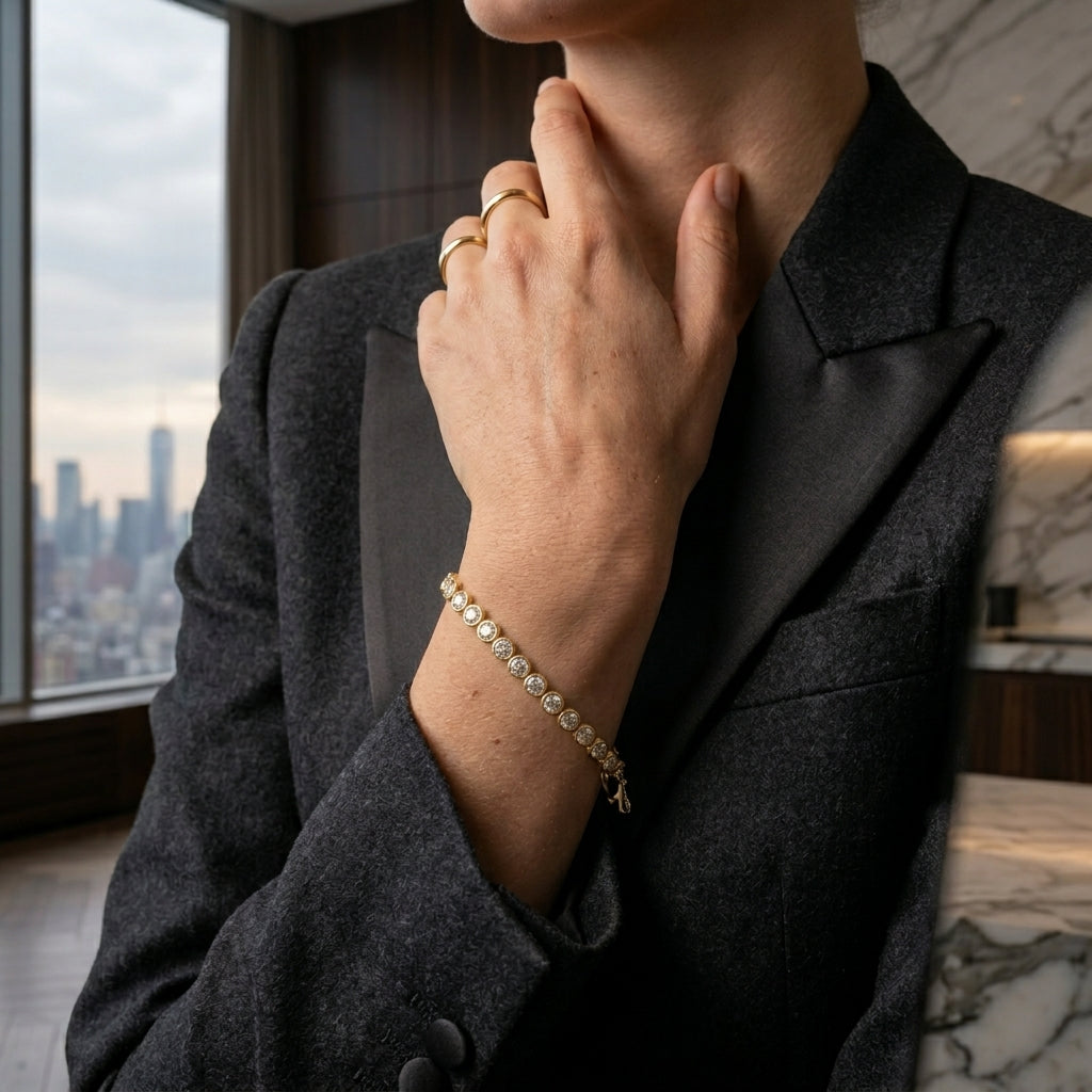 Lumière Oval Tennis Bracelet
