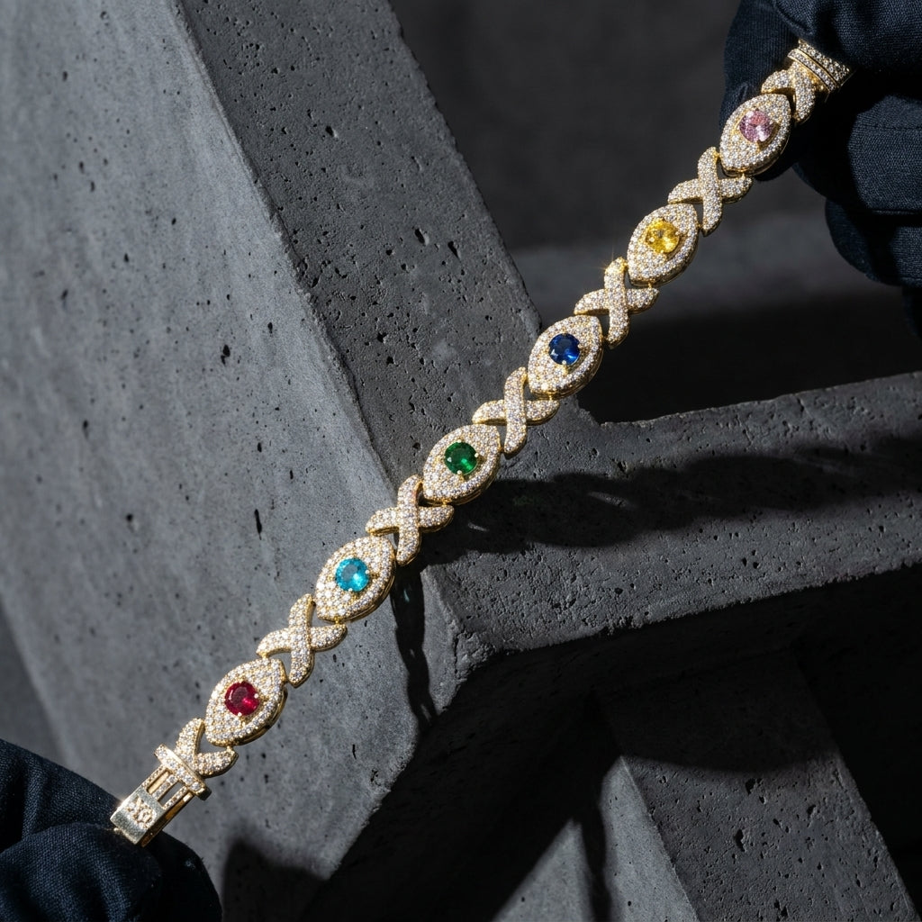 The Kaleidoscope Infinity Link Bracelet