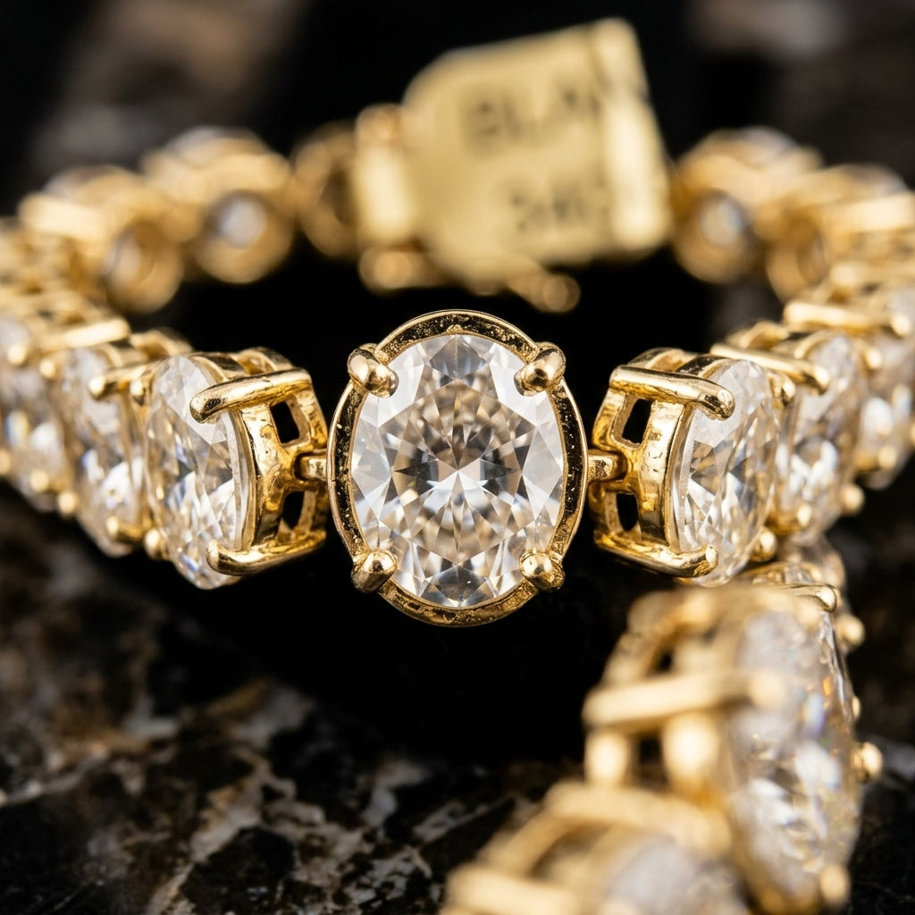 Lumière Oval Tennis Bracelet