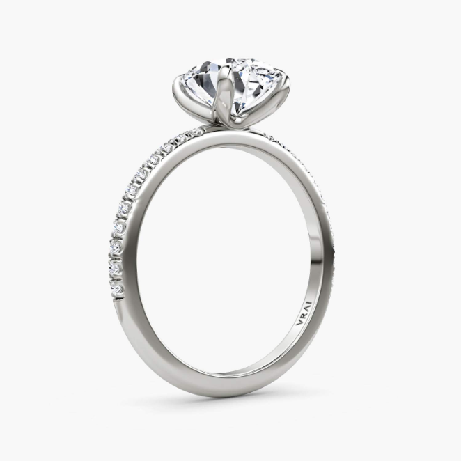 The Timeless Oval White Gold Solitaire Engagement Ring
