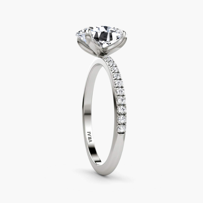 The Timeless Oval White Gold Solitaire Engagement Ring