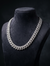 12MM Miami Cuban Chain in 925 Silver with D Color Moissanite – Diamond-Cut Finish