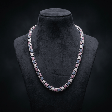 Imperial 8mm Cuban Link Chain in 925 Silver with D-Color Moissanite