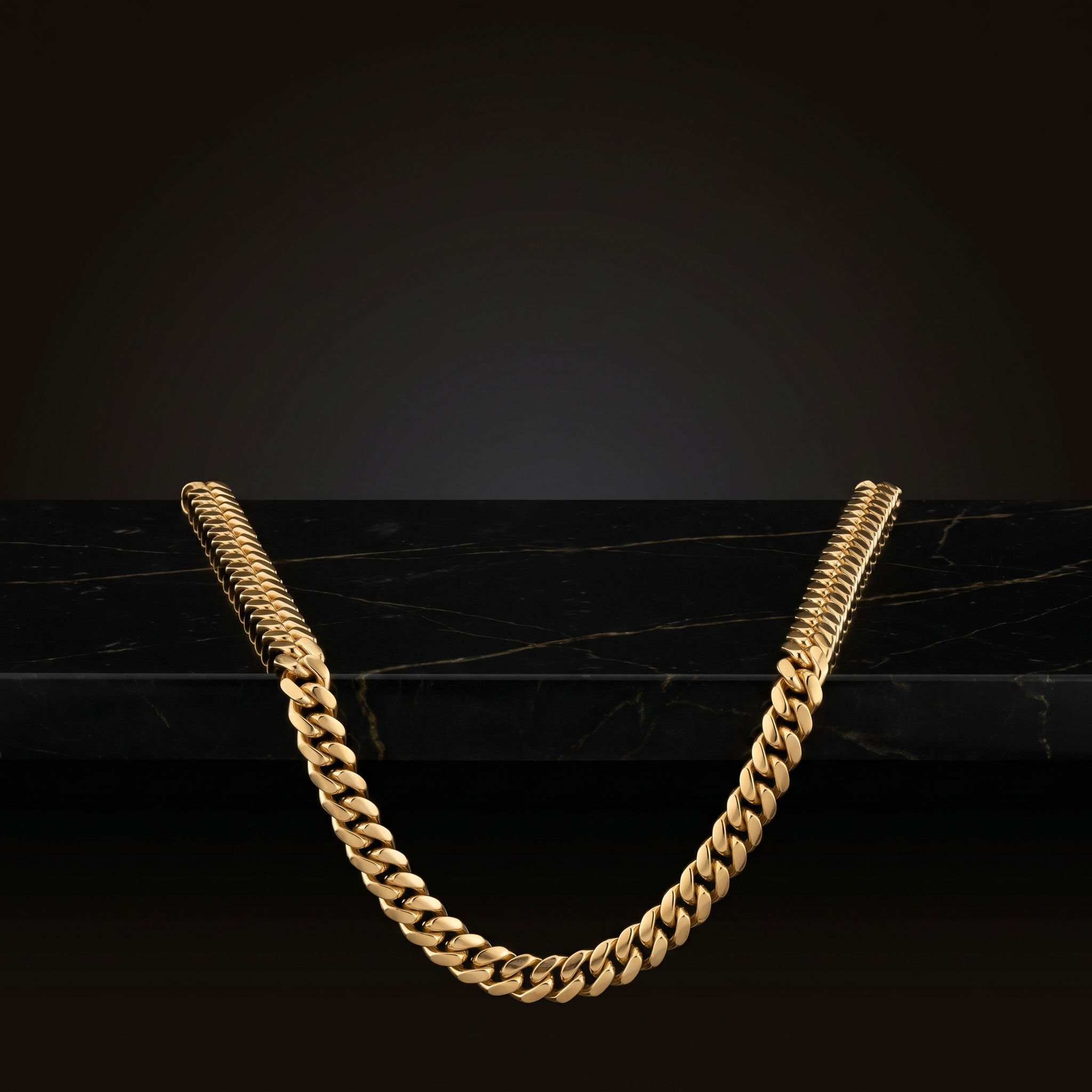 30" Miami Cuban Link Chain in 14K Gold Coating – 10MM Statement Edition