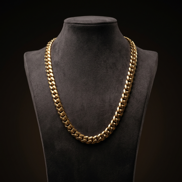 24" Miami Cuban Link Chain in 14K Gold Coating