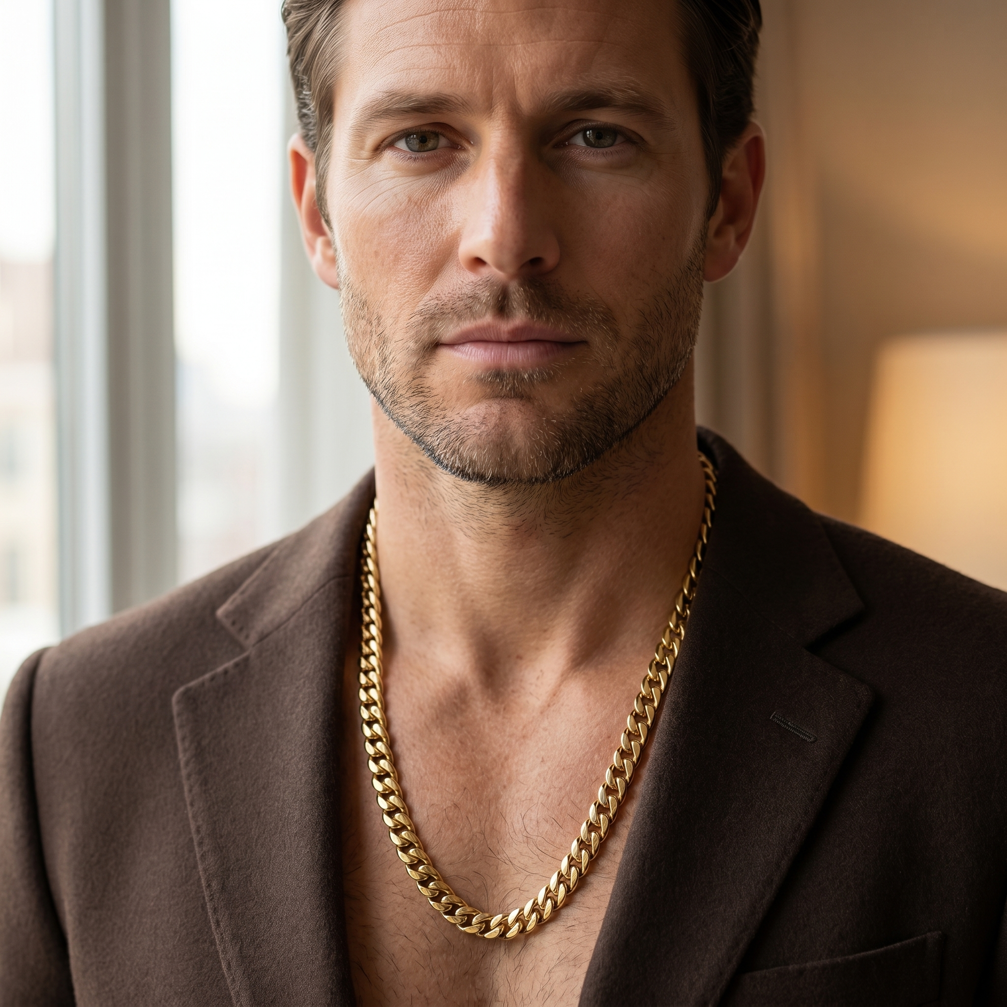 24" Miami Cuban Link Chain in 14K Gold Coating