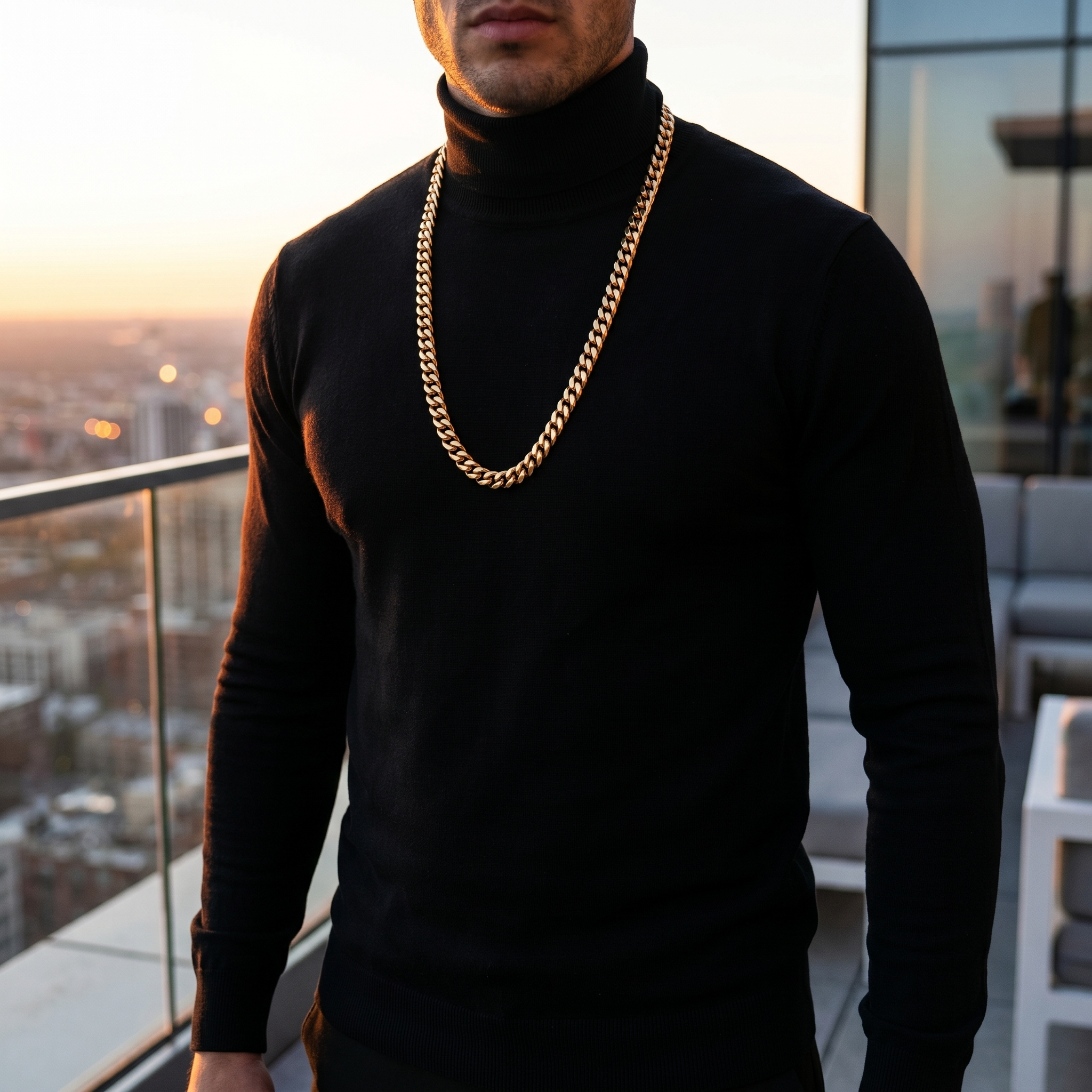 24" Miami Cuban Link Chain in 14K Gold Coating