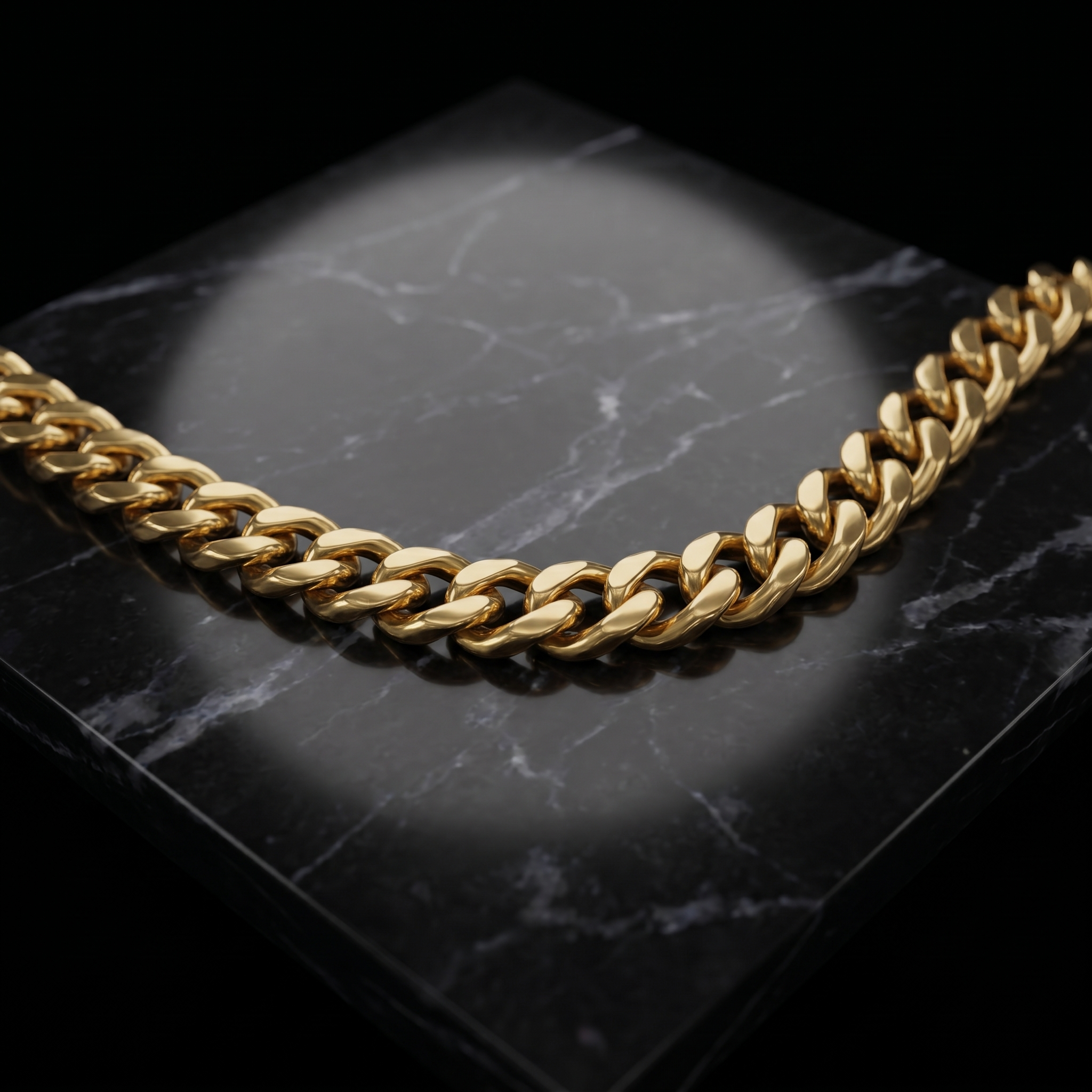 24" Miami Cuban Link Chain in 14K Gold Coating