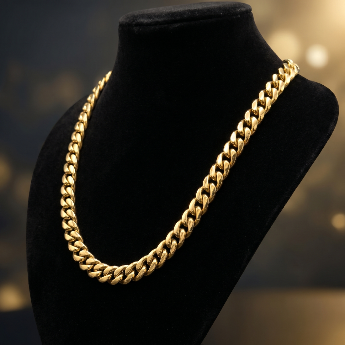 24" Miami Cuban Link Chain in 14K Gold Coating