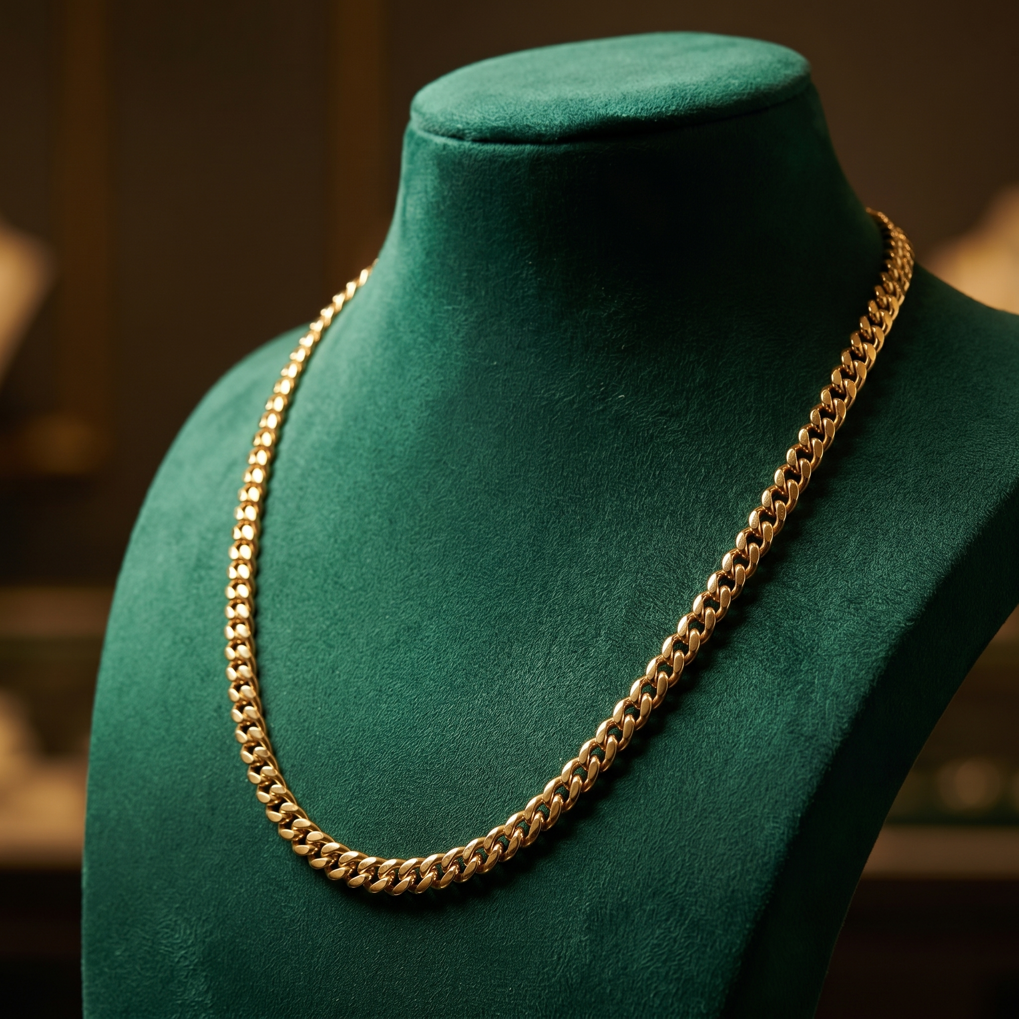 Monaco Gold Cuban Link Chain