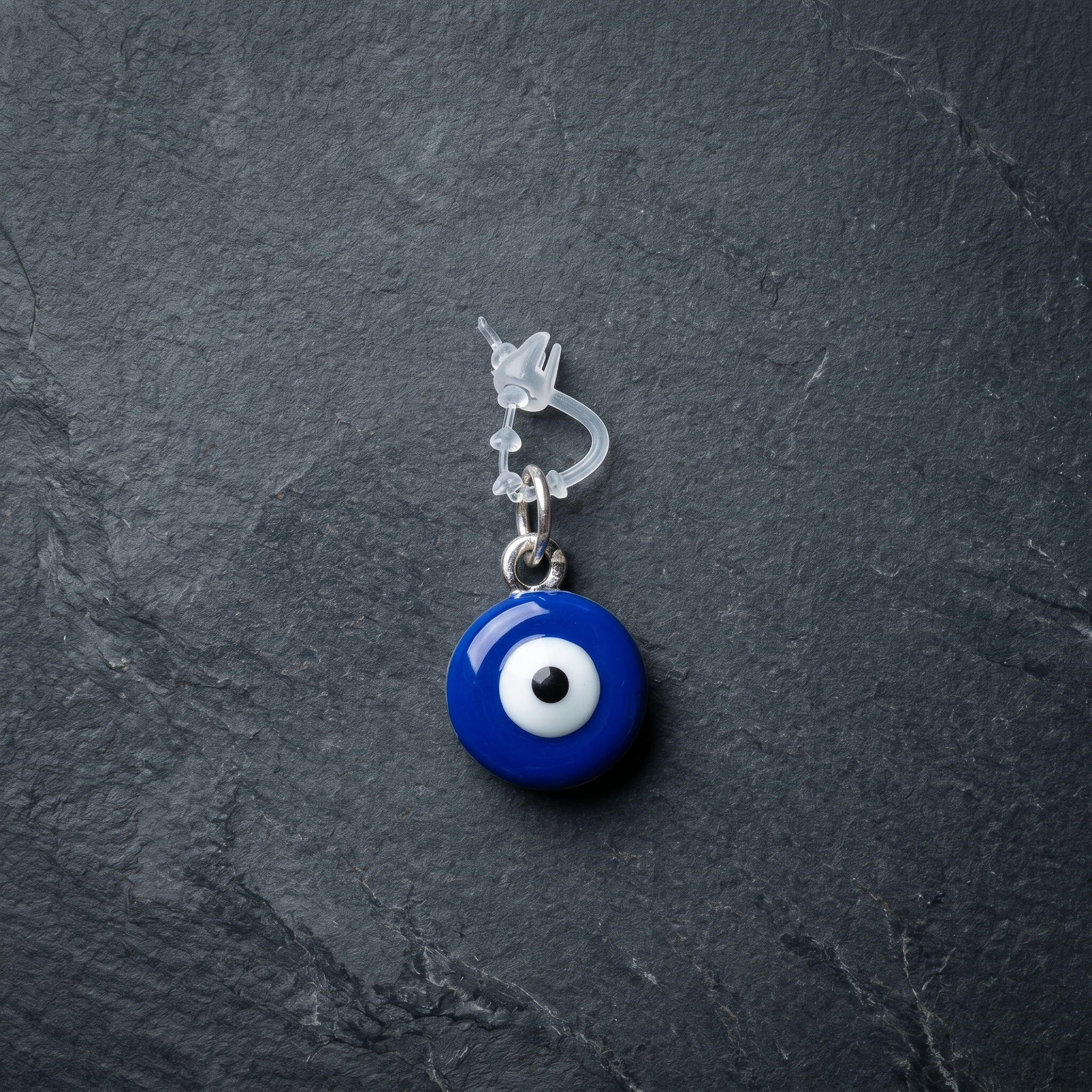 Azure Guardian Evil Eye Drop Earring