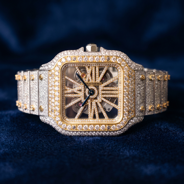 The Custom Santos de Cartier "Apex Skeleton" Bustdown Chronometer