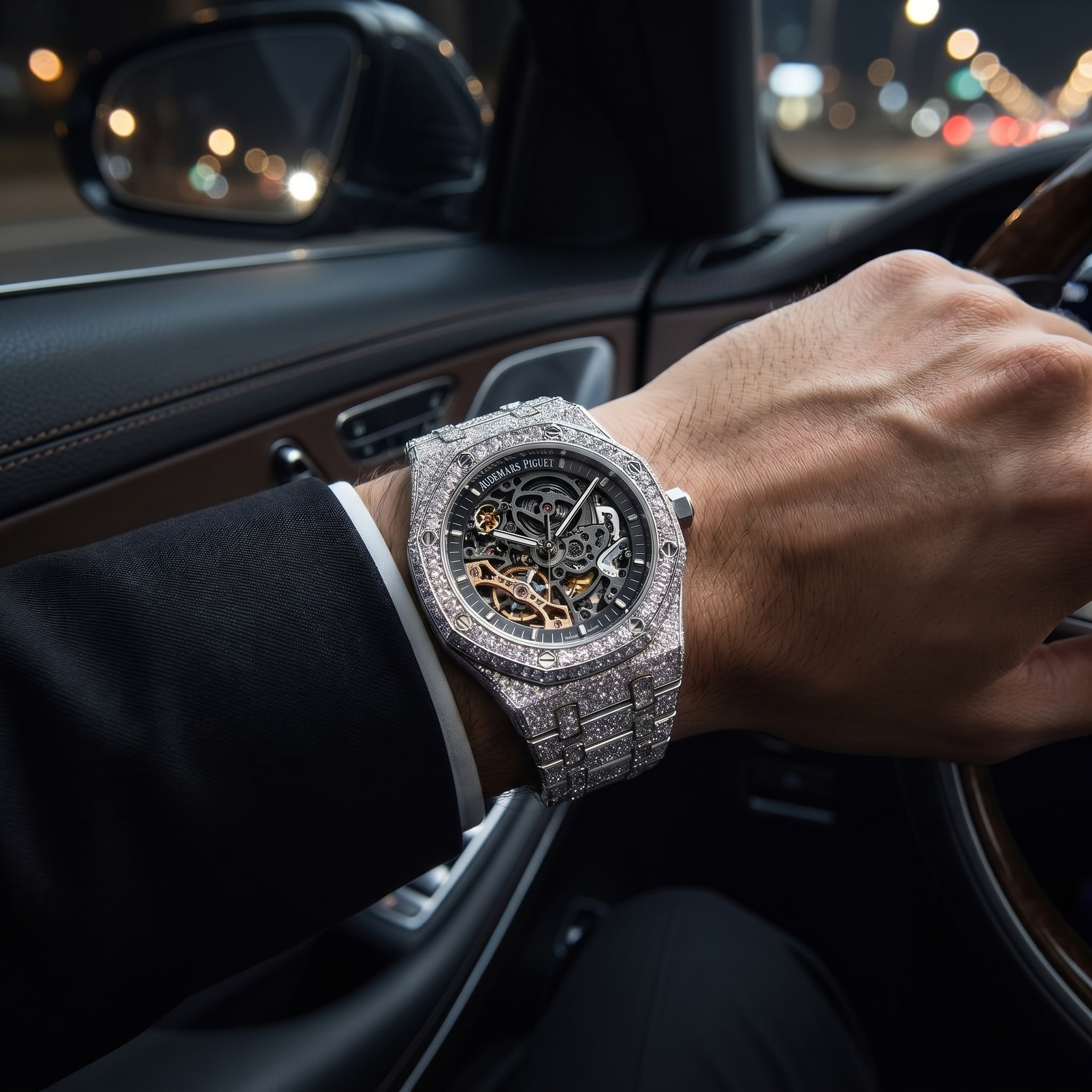 The Royal Oak Skeletonized "Bustdown" Edition — Openworked Movement Paved in Ice