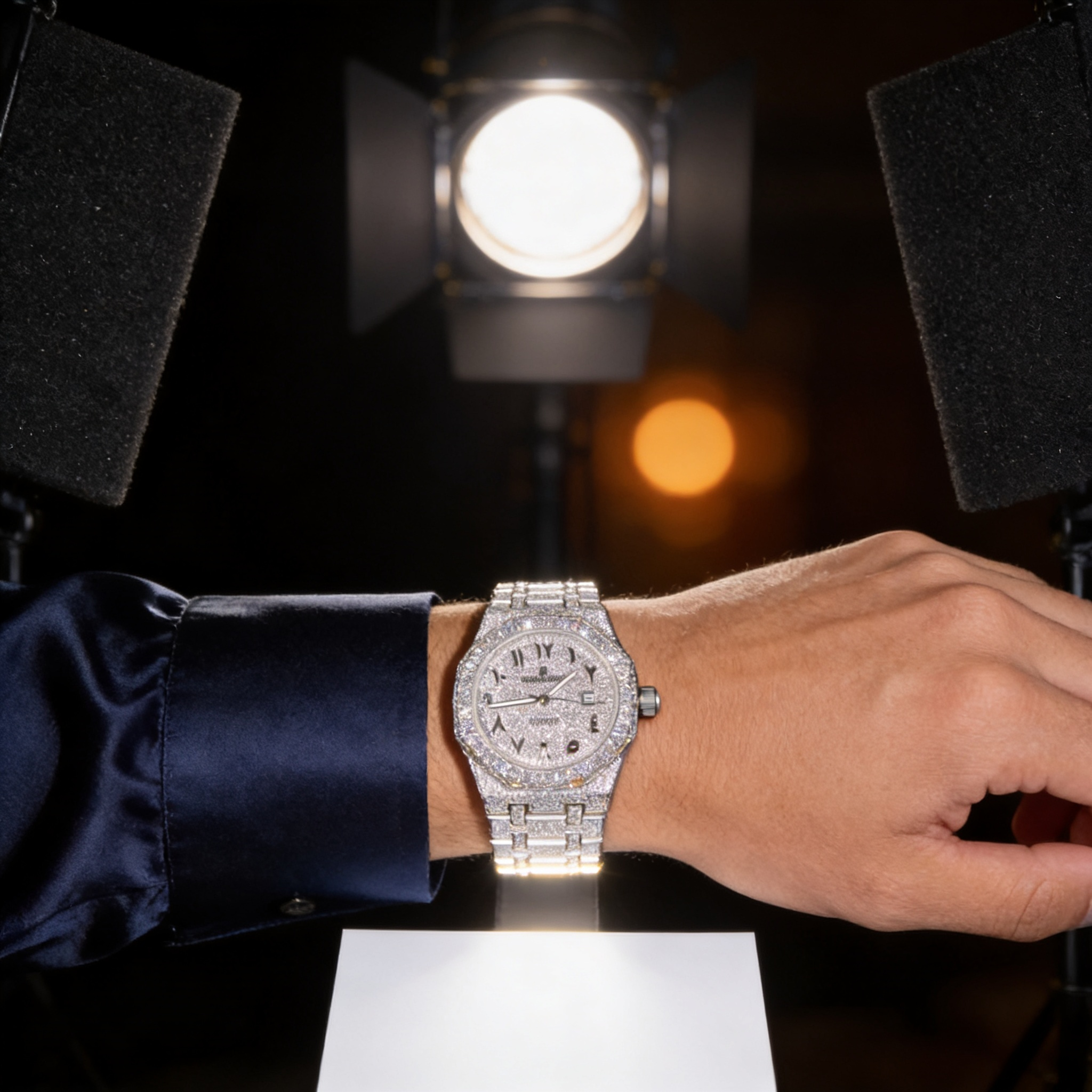 The Royal Horizon Fully Flooded Timepiece — Custom Eastern Arabic Dial Edition