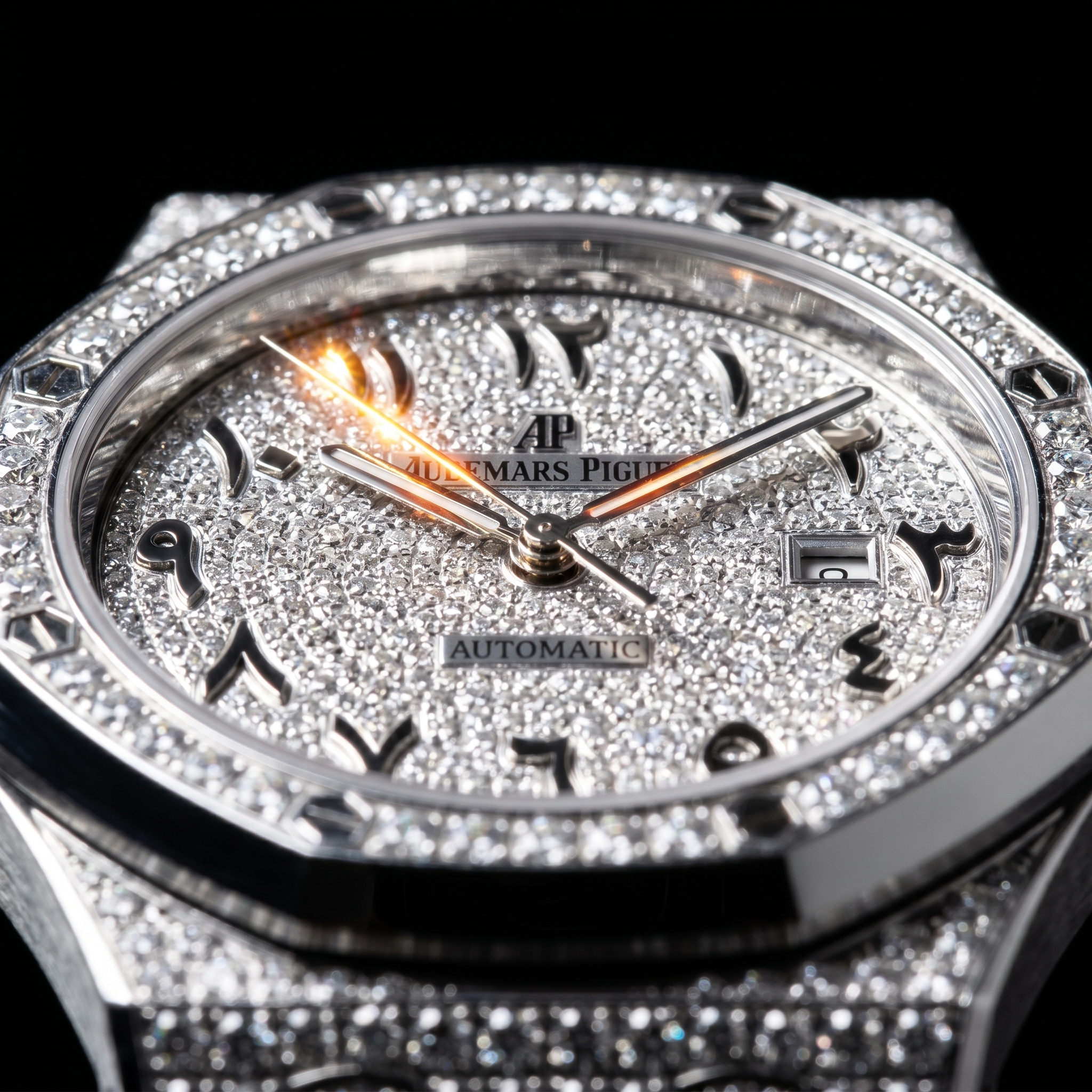 The Royal Horizon Fully Flooded Timepiece — Custom Eastern Arabic Dial Edition