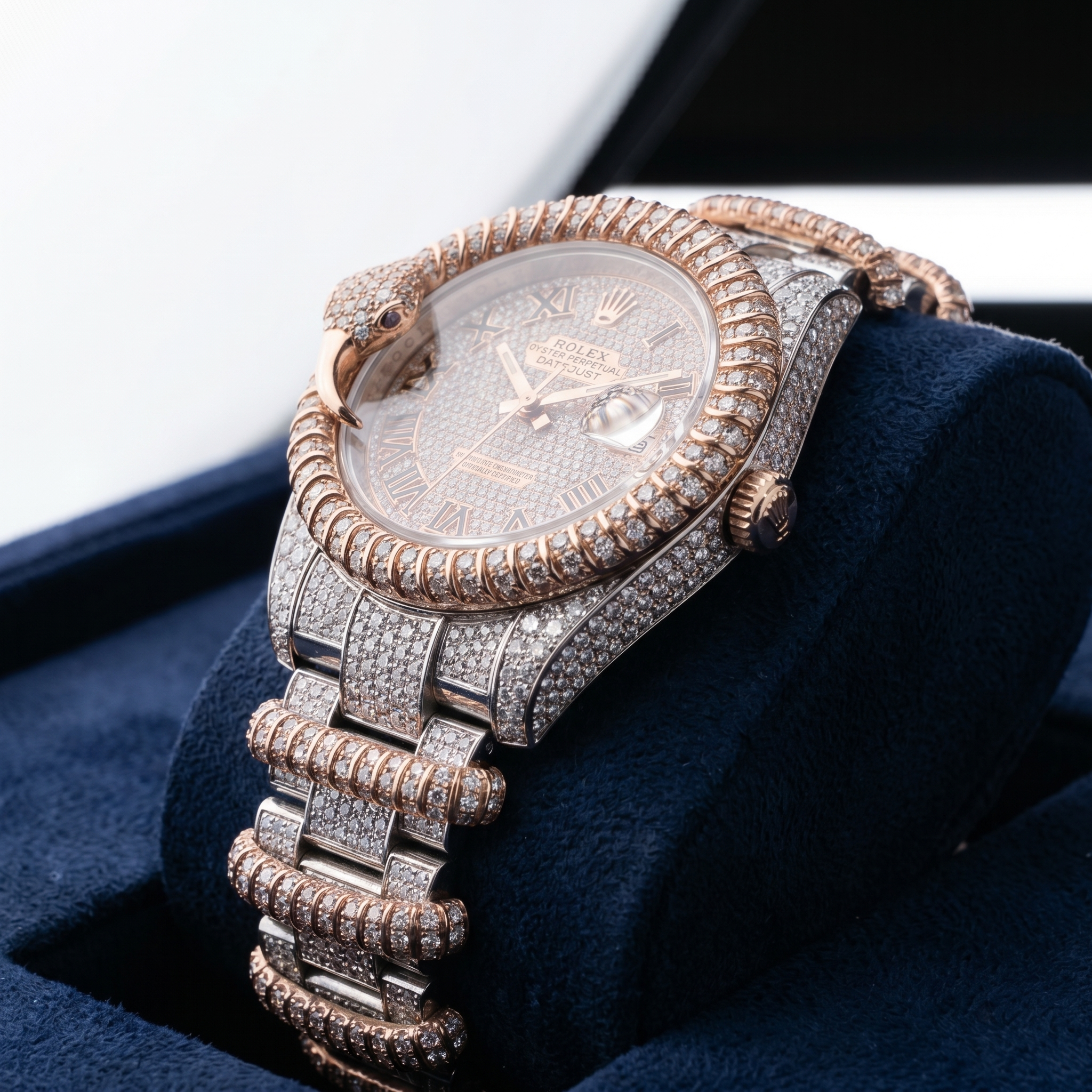 The Datejust Serpent Flooded Timepiece
