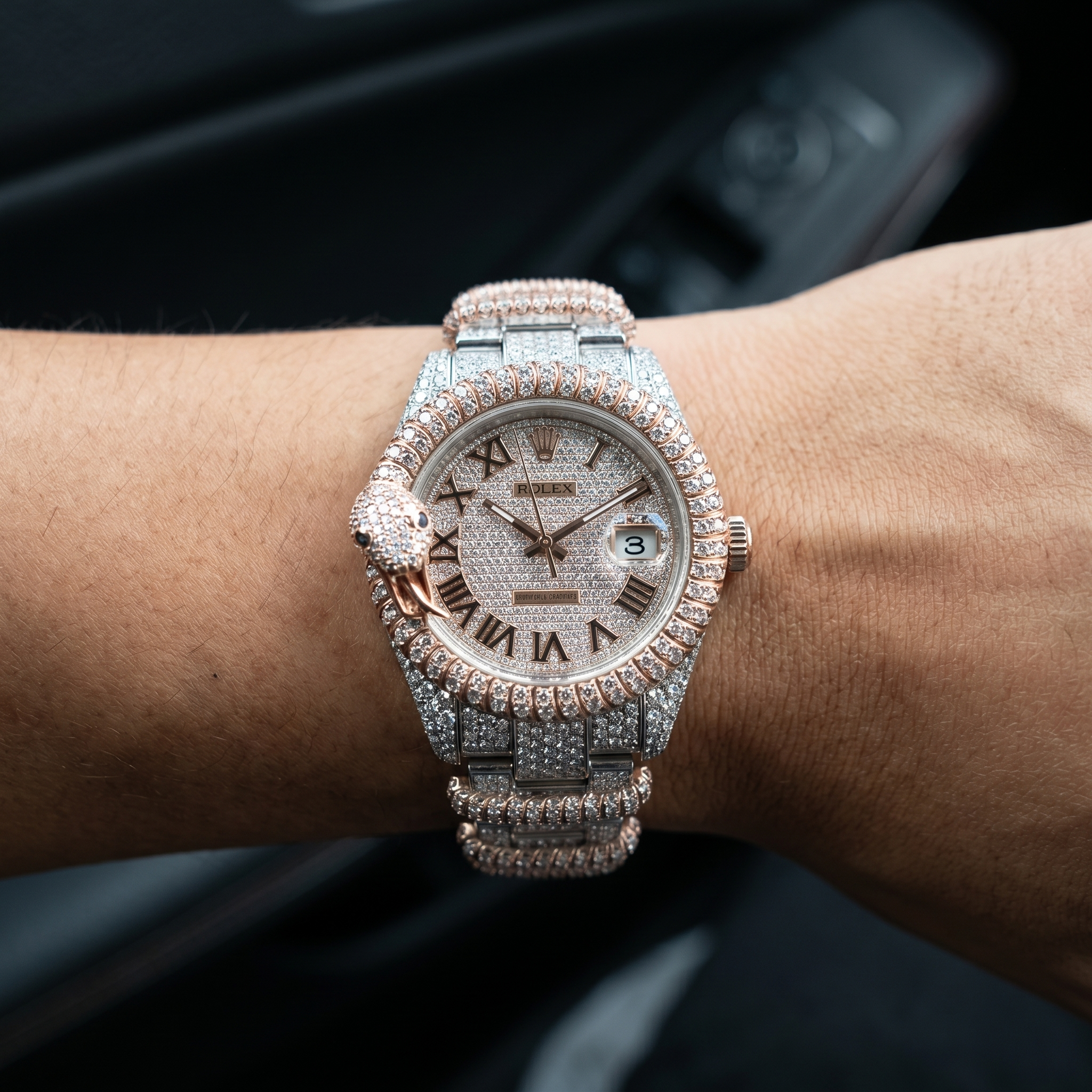 The Datejust Serpent Flooded Timepiece