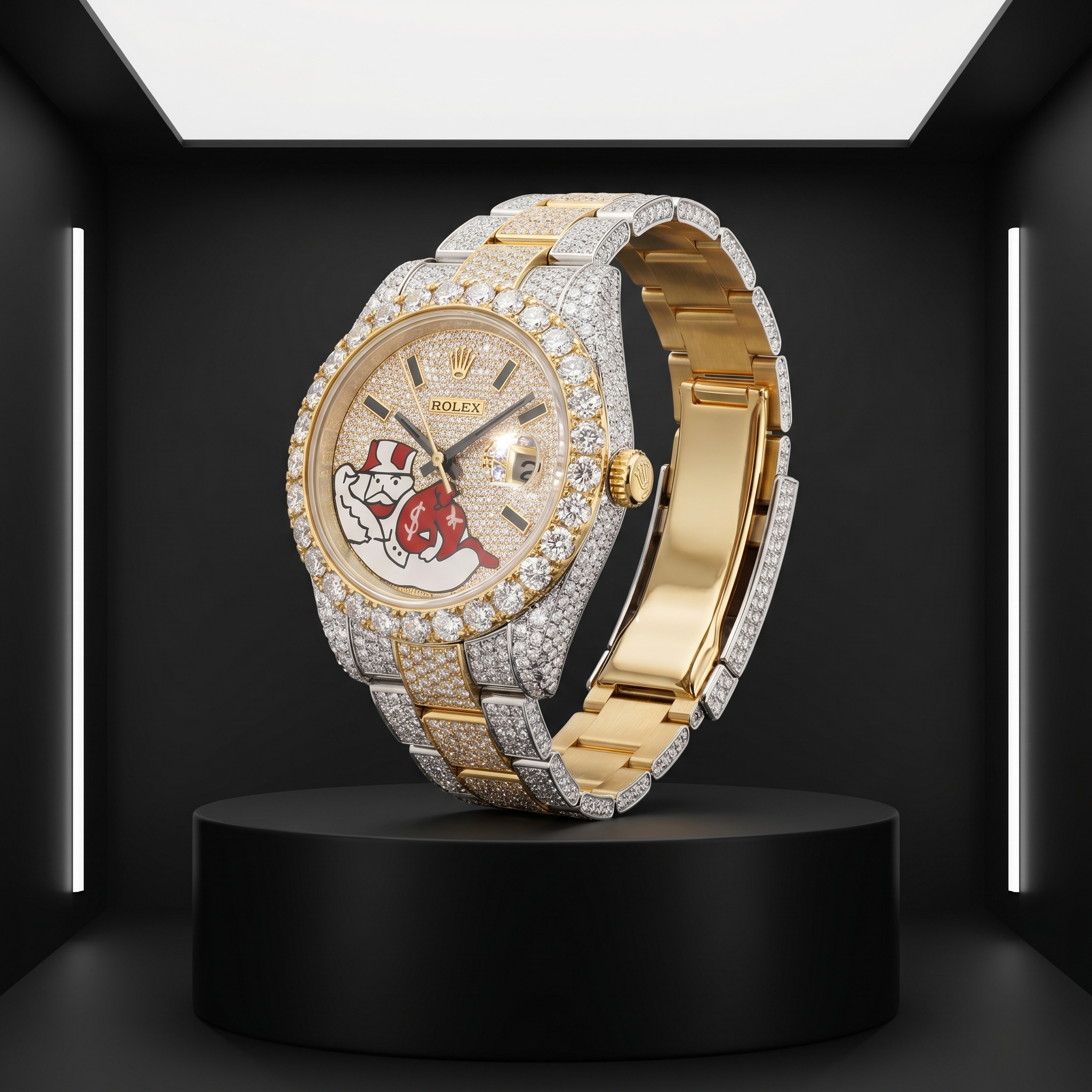 The Custom Datejust "Monopoly" Bustdown Chronometer
