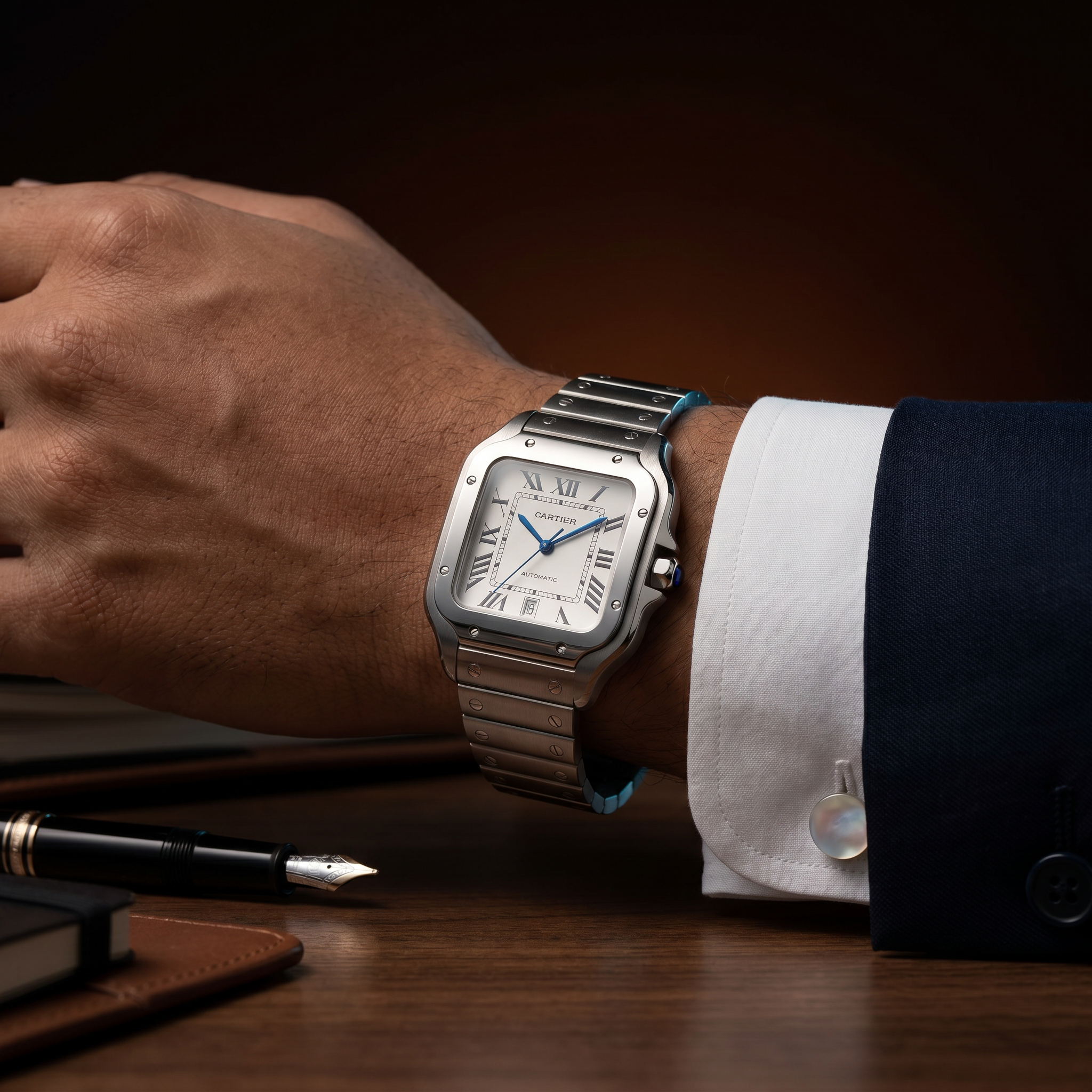 The Legacy Square Automatic Timepiece in Stainless Steel