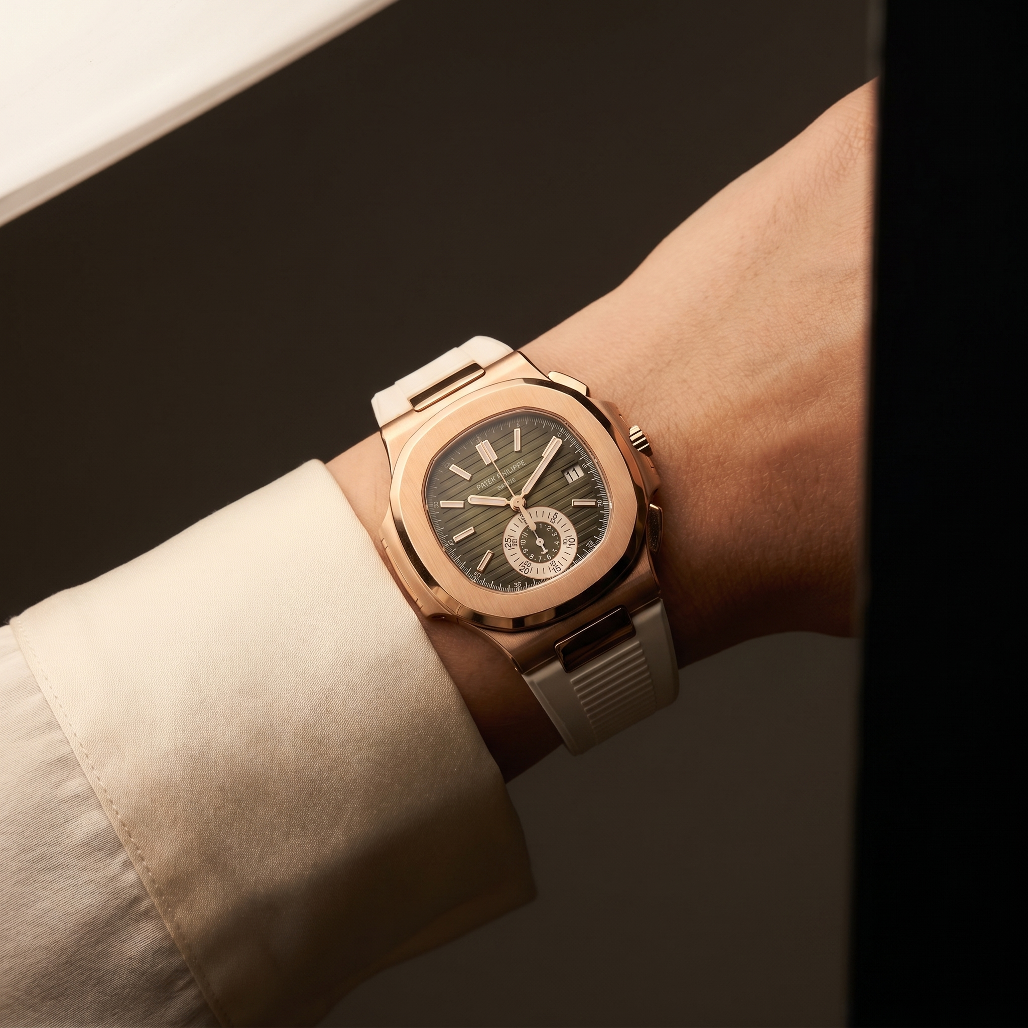 The Nautilus Flyback Chronograph Rose Gold Edition