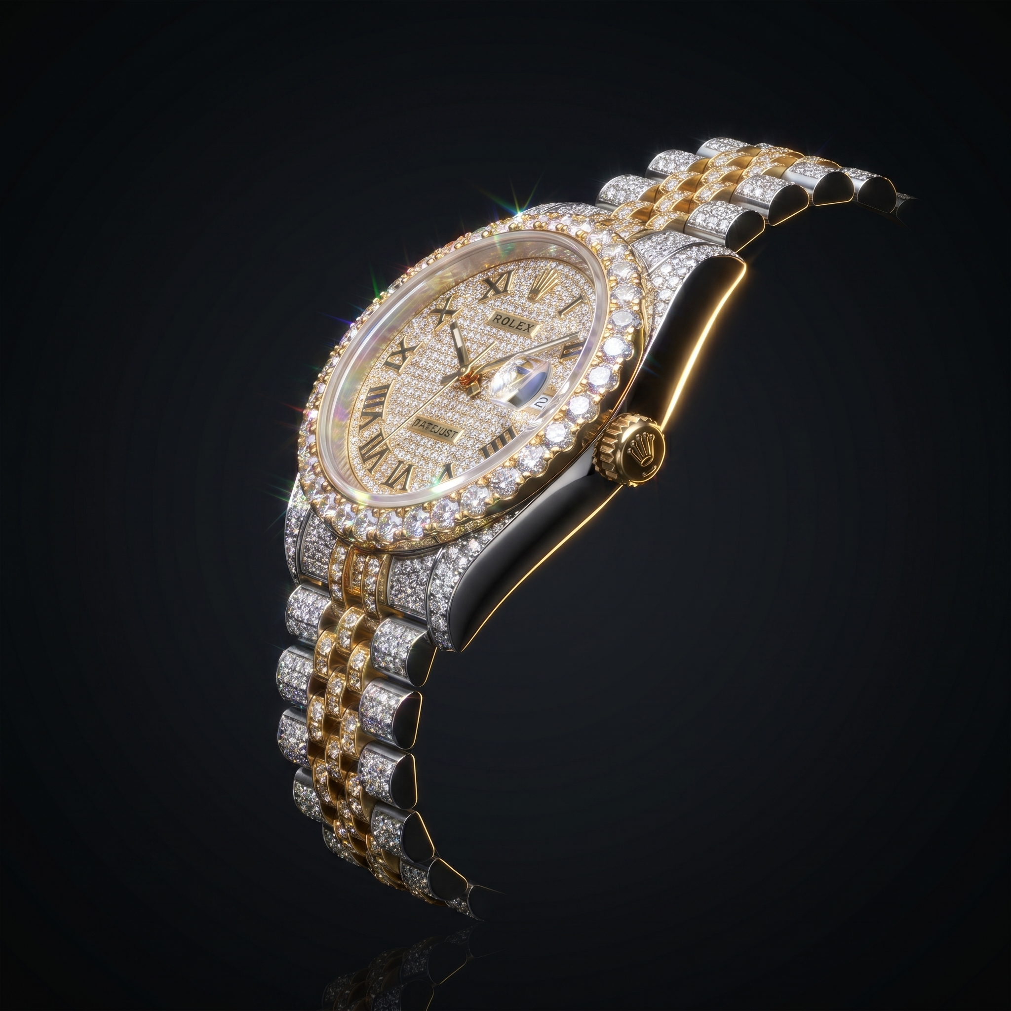 The Custom Datejust "Imperial Frost" Bustdown Chronometer