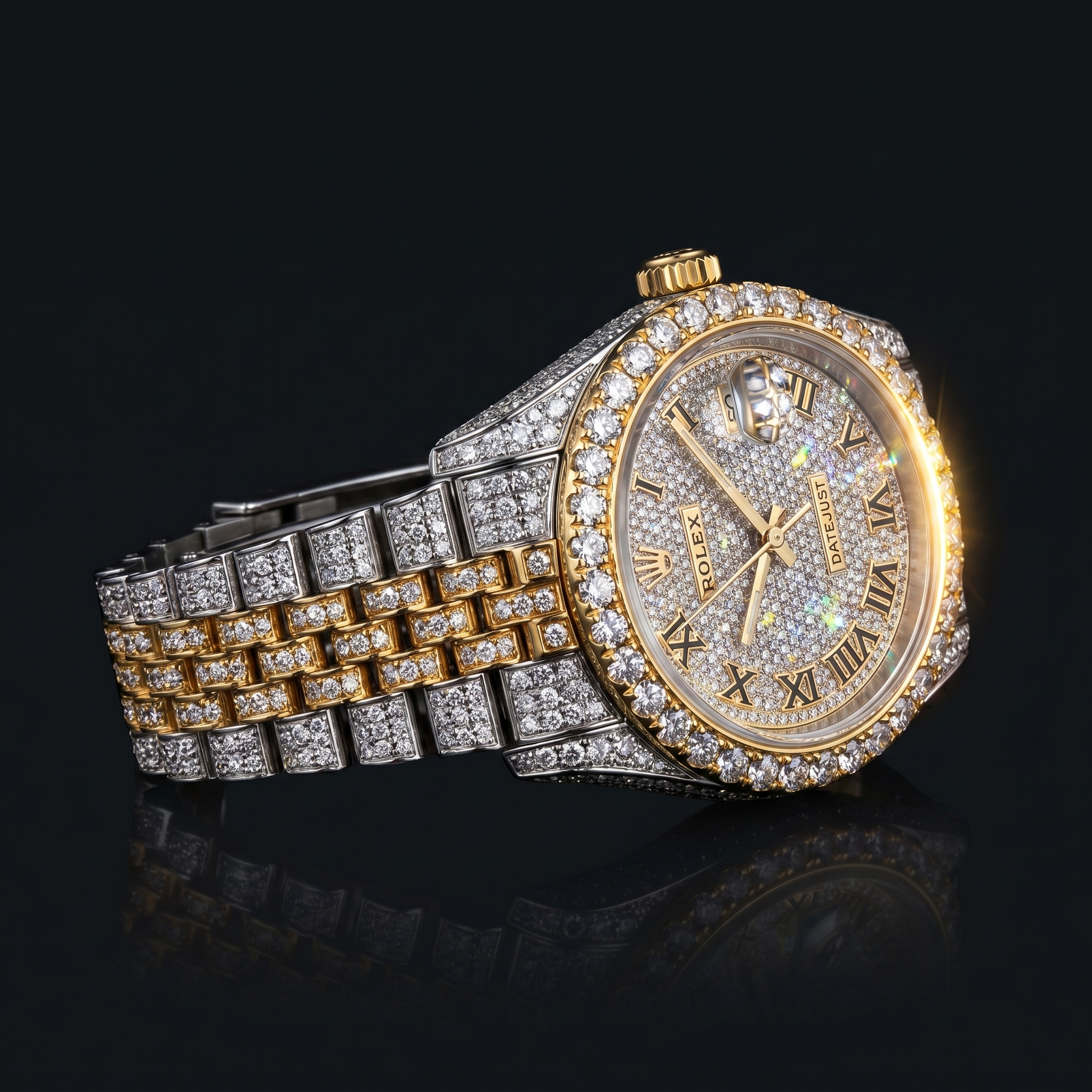 The Custom Datejust "Imperial Frost" Bustdown Chronometer