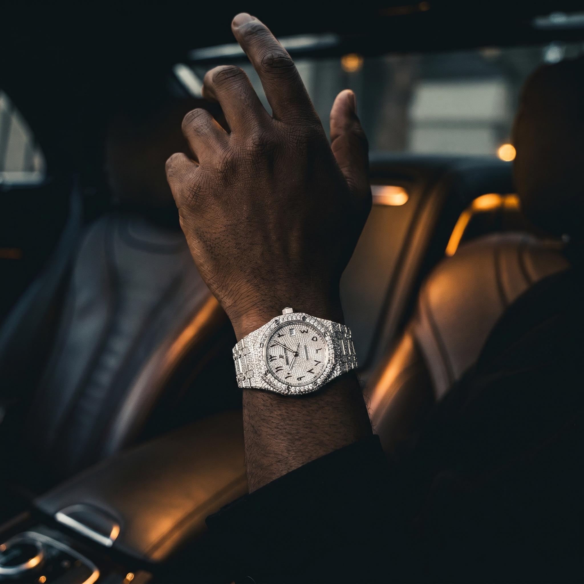 The Royal Oak Automatic "Bustdown" Edition — Ice Paved with Eastern Arabic Dial