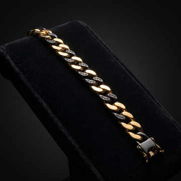 The Vanguard Dual-Tone Cuban Link Statement Bracelet
