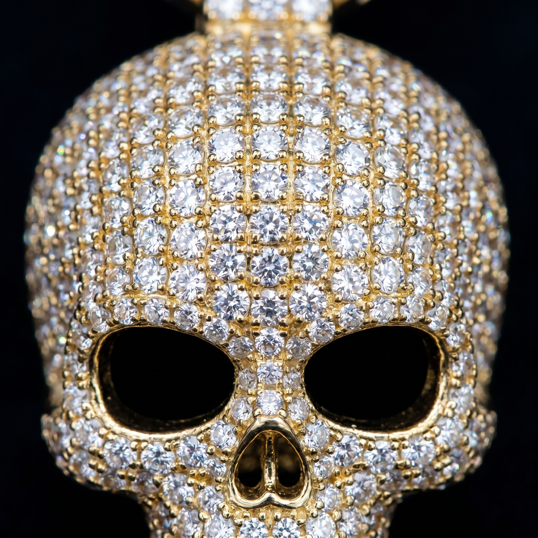 The Phantom Chain — Iced Skull Link Bracelet
