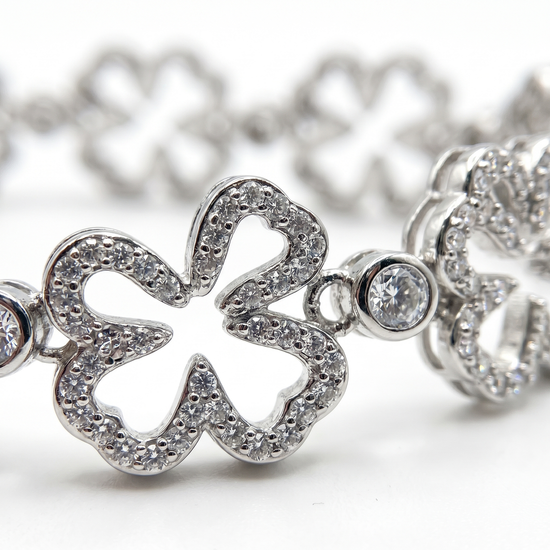 The Stella Rhombus Tennis Bracelet