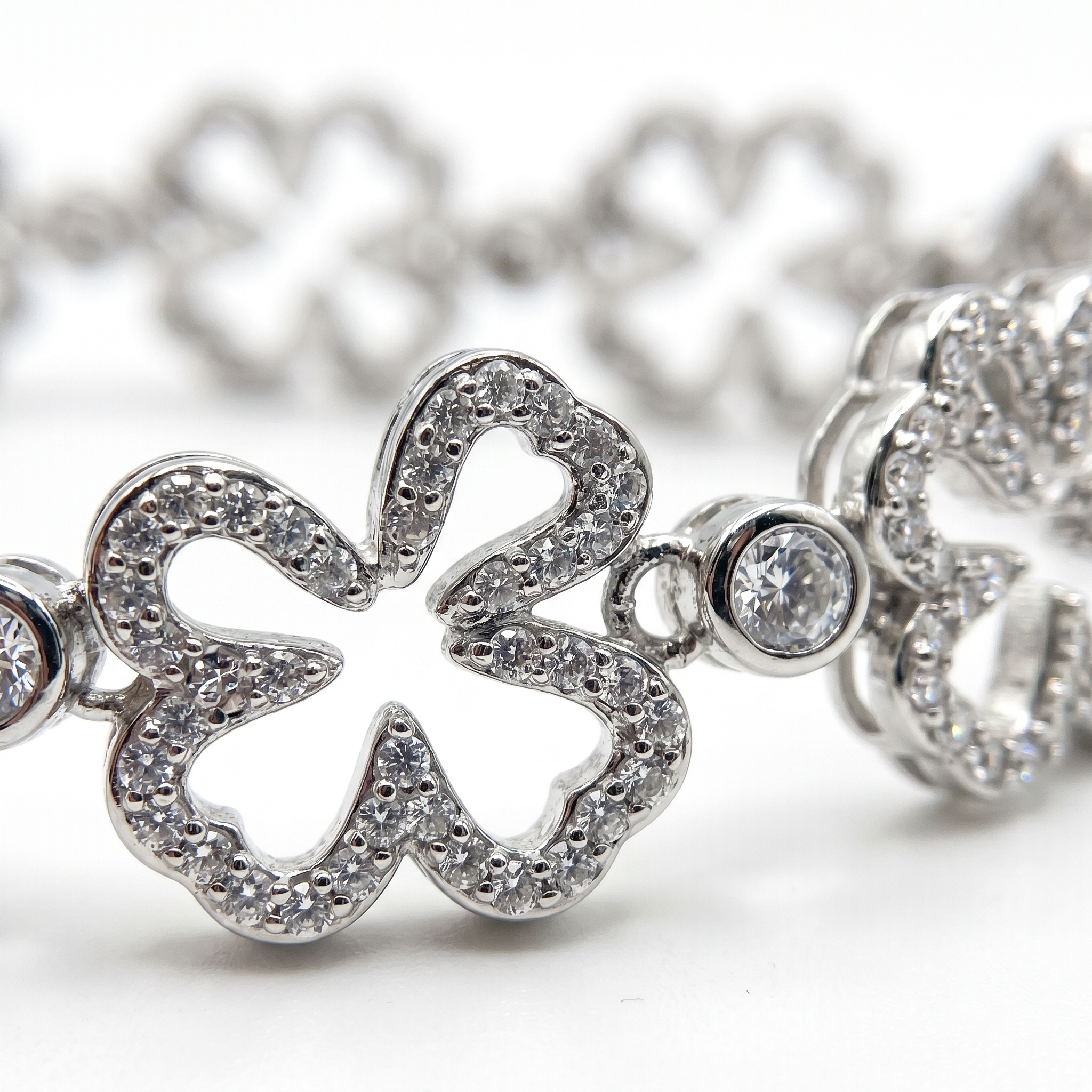 The Stella Rhombus Tennis Bracelet