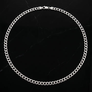 The Monaco – Solid Silver Statement Chain, 925 Sterling Silver with Diamond-Cut Finish