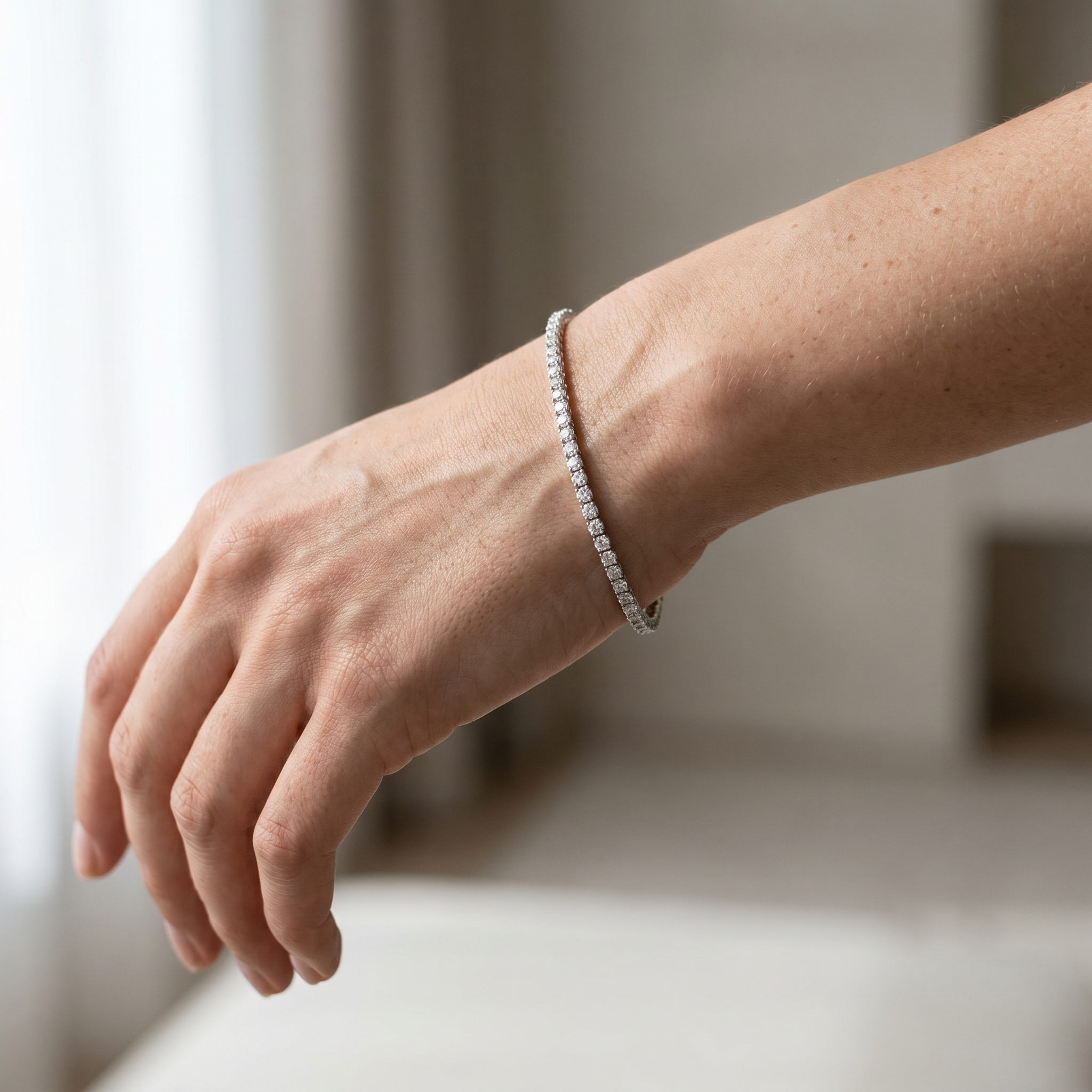 The Luminary Tennis Bracelet in Sterling Silver