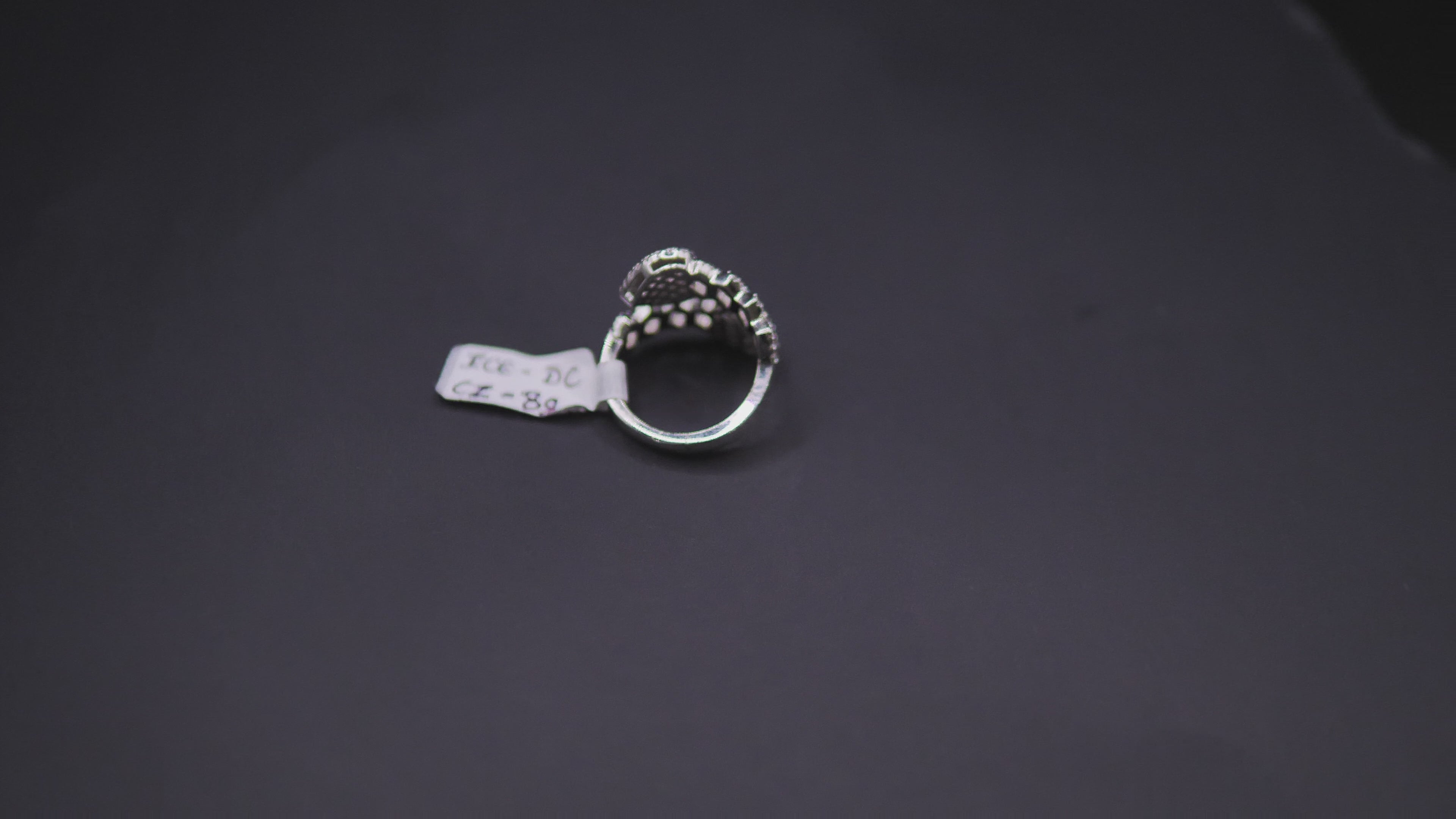 Iced Out Open Bypass Dual Serpent Head Ring In White Gold